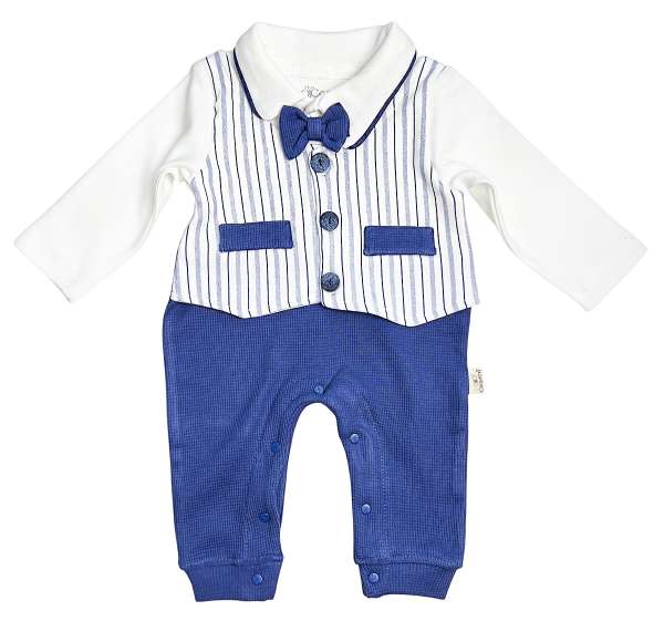 Elegáns baba overál – kék Méret: 3-6 hónap