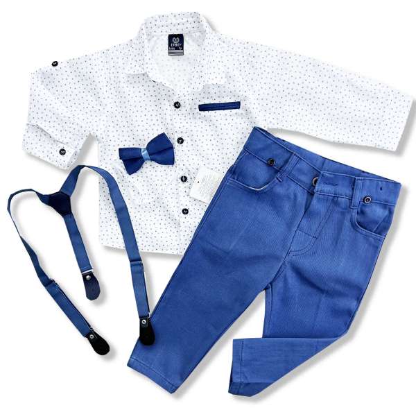 4részes elegáns fiús gyerekruha szett- Divat Méret: 3 éves