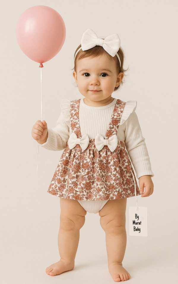 3 részes szett babáknak – Virágmintás Méret: 9 -12 hónap