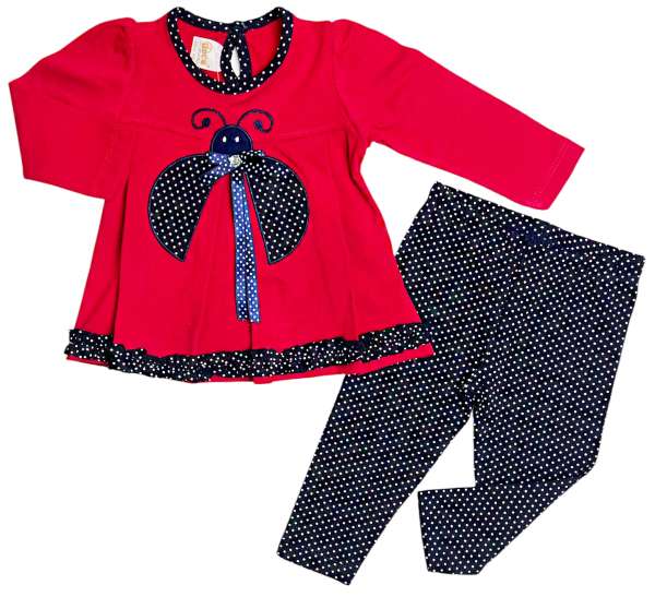 2 részes baba szett – Katica Méret: 80 (9-12hó)