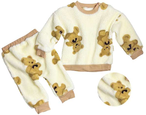 2 részes puha plüss baba szett – Mackó Méret: 80 (9-12hó)