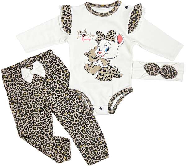 3 részes babaruha szett – Lovely Méret: 74 (6-9hó)