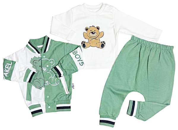 3részes babaruha szett- Boys Méret: 74 (6-9hó)