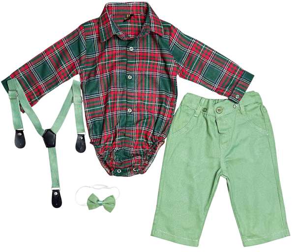 4részes elegáns fiús babaruha szett- Divat, Karácsony Méret: 80 (9-12hó)
