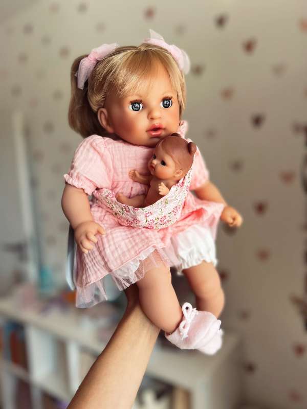 Kézműves spanyol baba - Léna, 40cm