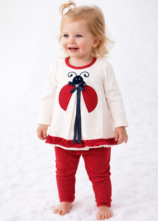 2 részes baba szett – Katica Méret: 68 (4-6hó)