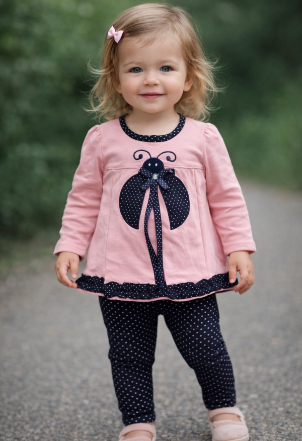 2 részes baba szett – Katica Méret: 110 (5éves)