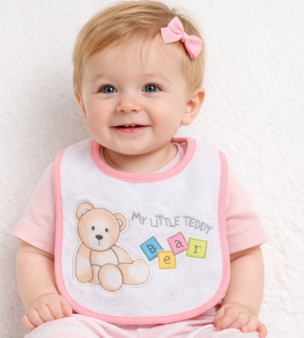 Baba előke- Maci, 1db