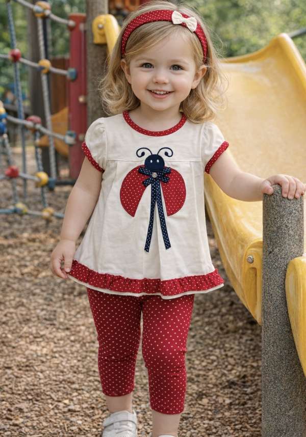 3 részes baba szett – Katica Méret: 68 (4-6hó)