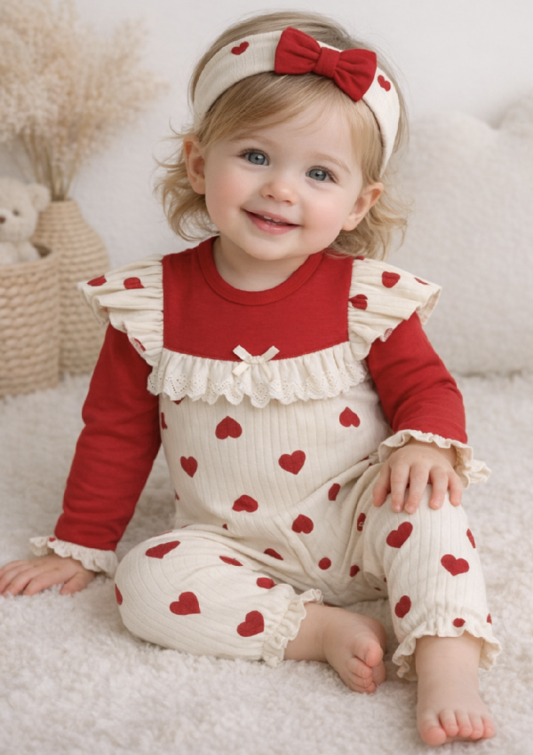 2 részes baba overál- Mini Méret: 62 (2-4hó)