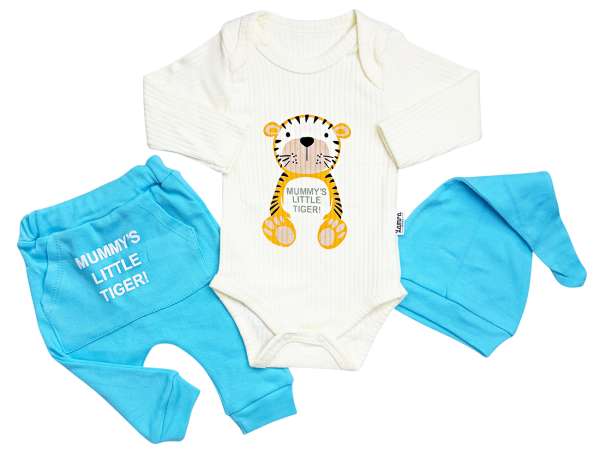 3 részes szett babáknak – Tigris Méret: 0-3 hónap