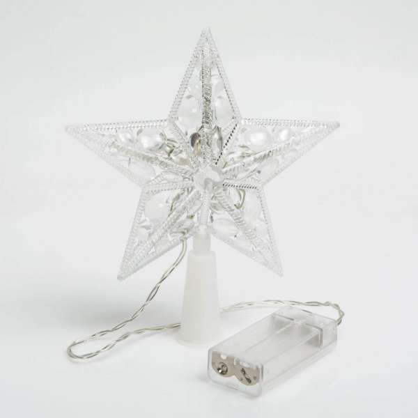 Karácsonyi LED-es csillag csúcsdísz
