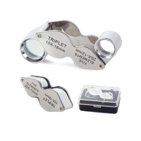 10-20x zseb nagyító