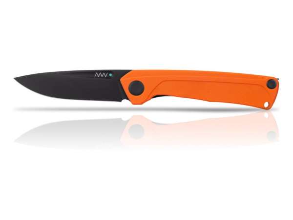 ANV Z200 - DLC Black, G10 Orange, Liner Lock