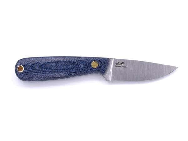Brisa Necker 70 Flat / Bluejeans Micarta / Leather
