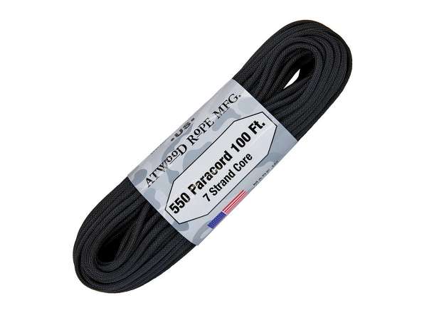 Paracord 550 Black - 30 m-es kiszerelés