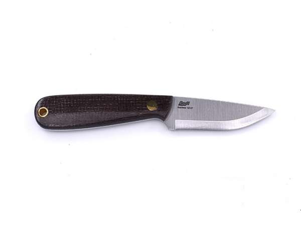 Brisa Necker 70 Scandi / Bison Micarta / Leather