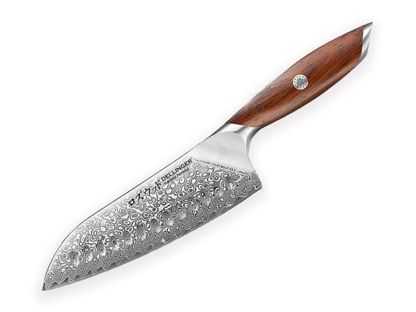 Dellinger Rosewood Santoku Damascus kés 18,5 cm