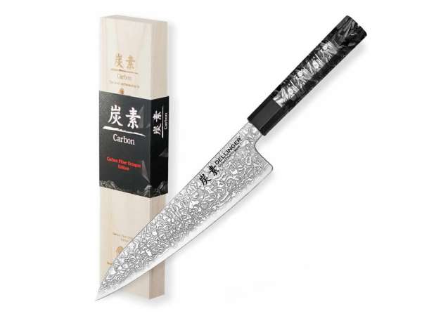 Dellinger Carbon Fiber Octagon Gyuto konyhakés 21,5 cm