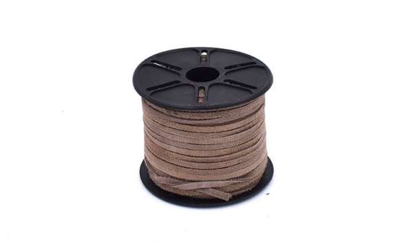 Természetes velúr bőrzsinór 3 mm