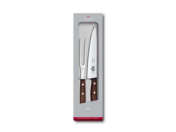 Victorinox 5.1020.2G Wood készlet – szakácskés 19 cm + villa