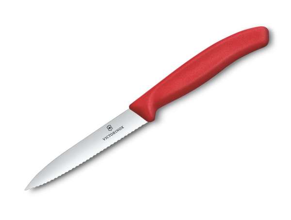 Victorinox 6.7731.C1 Swiss Classic zöldségkés 10 cm – fogazott, piros