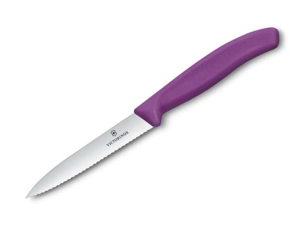 Victorinox 6.7735.C1 Swiss Classic zöldségkés 10 cm – fogazott, lila