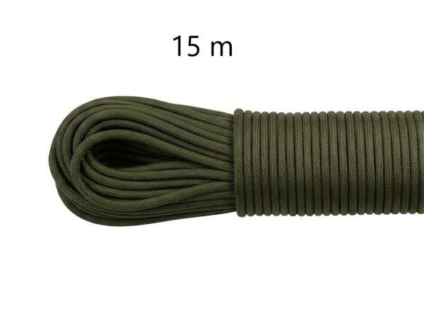 Paracord Type III 550 Army Spruce - 15 m csomag