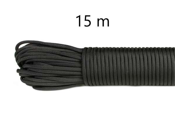 Paracord Type III 550 Black - 15 m csomag