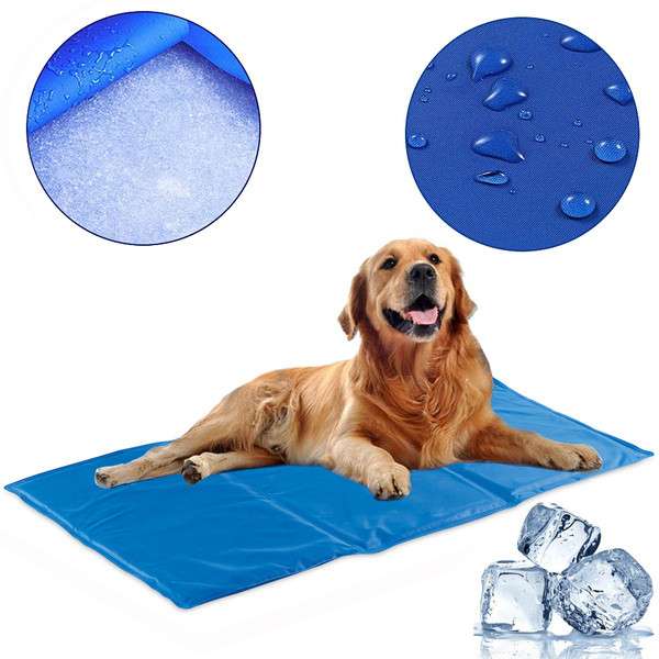 Zselés kisállat hűsítő matrac, hűtőszőnyeg kutya / macska, zselés ágy 90cm