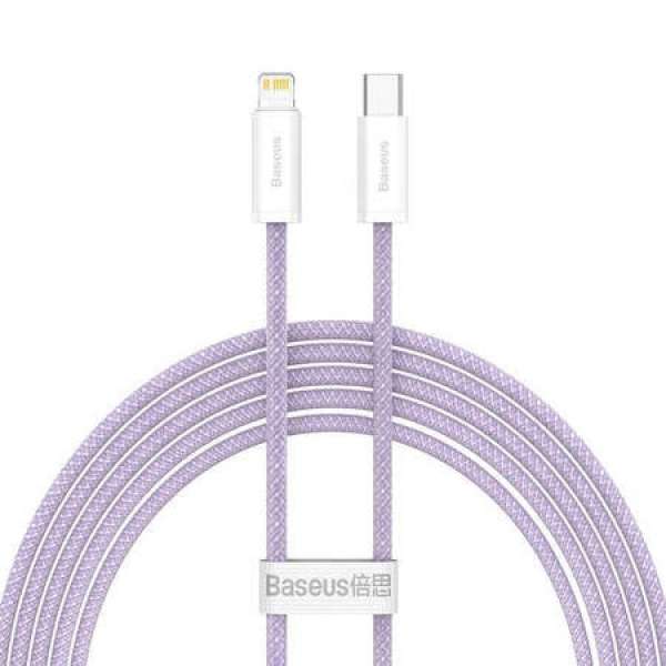 USB-C kábel a Lightning Baseus Dynamic Serieshez, 20 W, 2 m (lila)