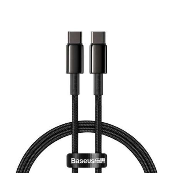 Baseus Tungsten Gold USB-C-USB-C kábel, 100 W, 2 m (fekete)