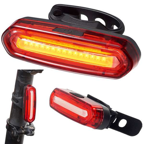COB LED kerékpár hátsó lámpa, PROCART, USB újratölthető