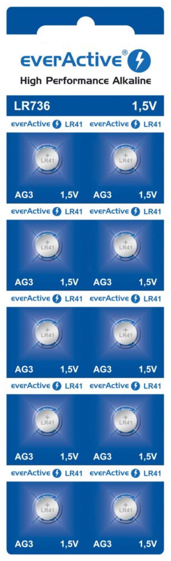 Bateria everActive Alkaline G3 LR736 buborékcsomagolás 10szt.
