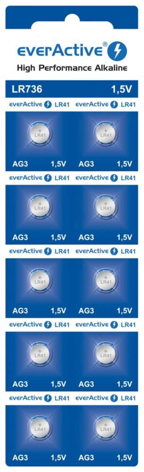 Bateria everActive Alkaline G3 LR736 buborékcsomagolás 10szt.