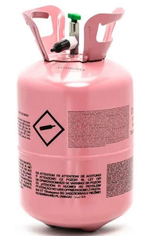 Hélium palack 30 lufihoz rózsaszín 1 db