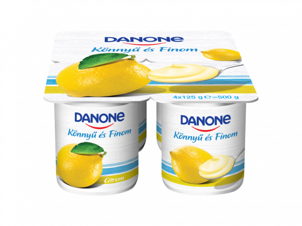 Danone könnyű és finom joghurt citrom 4x125g