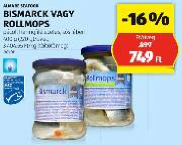 ALMARE SEAFOOD BISMARCK VAGY ROLLMOPS