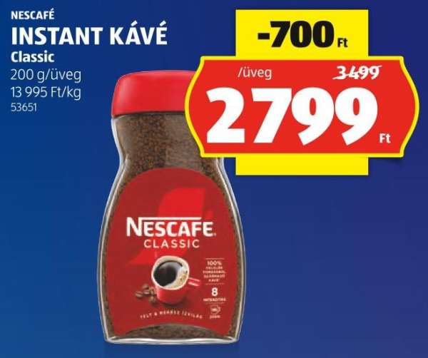 NESCAFÉ INSTANT KÁVÉ