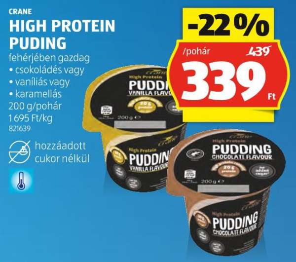 CRANE HIGH PROTEIN PUDING