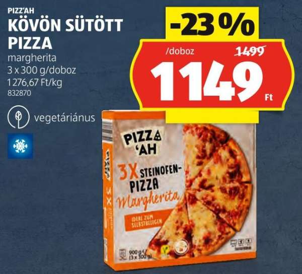 Pizzah Kövön Sütött Pizza
