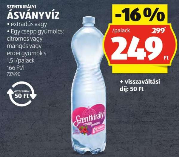 SZENTKIRÁLYI ÁSVÁNYVÍZ