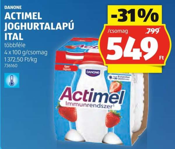 DANONE ACTIMEL JOGHURTALAPÚ ITAL