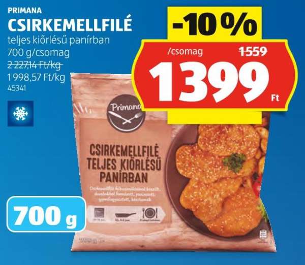 PRIMANA CSIRKEMELLFILÉ