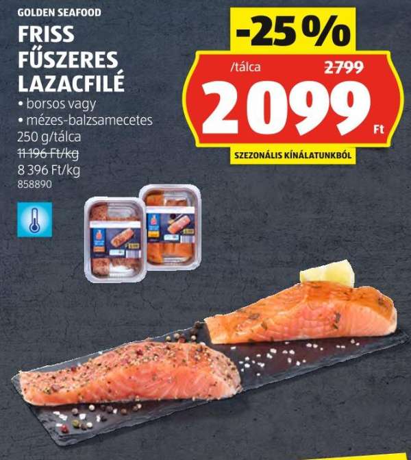 GOLDEN SEAFOOD FRISS FŰSZERES LAZACFILÉ