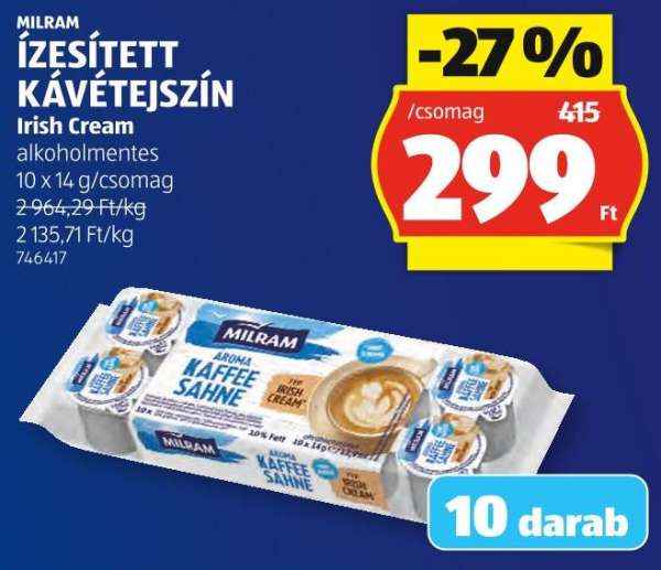 Milram Ízesített kávétej-szín