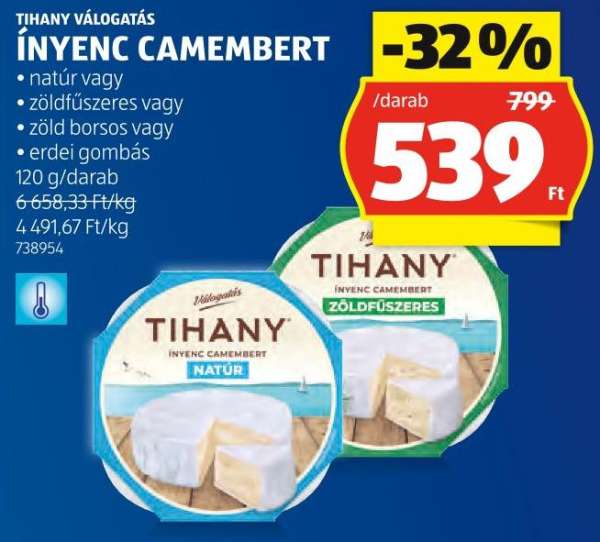 Tihany Ínyenc Camembert