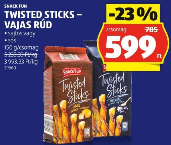 SNACK FUN TWISTED STICKS – VAJAS RÚD