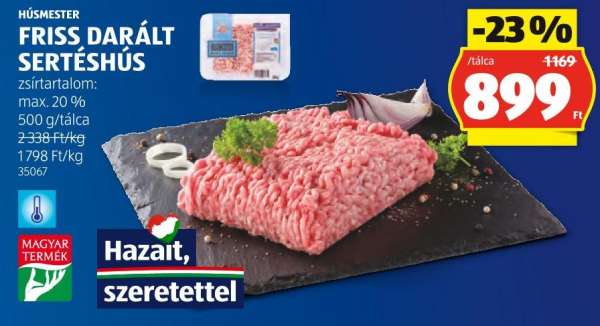 HÚSMESTER FRISS DARÁLT SERTÉSHÚS