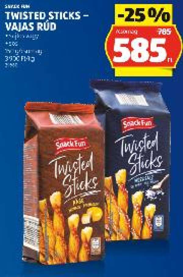 SNACK FUN TWISTED STICKS – VAJAS RÚD